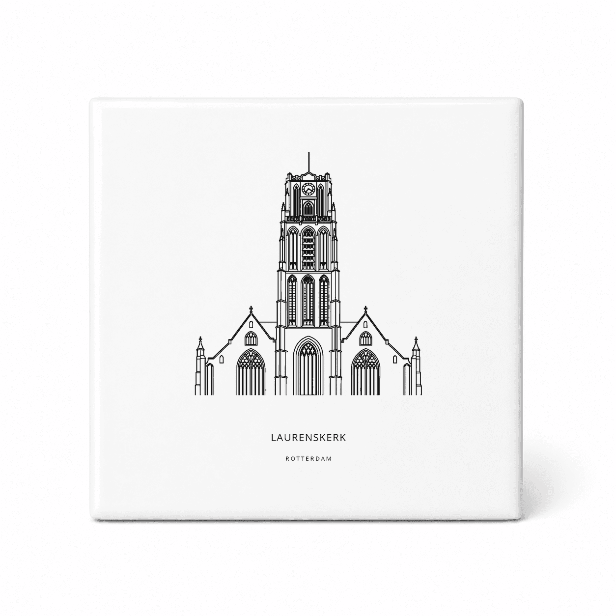 Laurenskerk tegeltje – Rotterdam