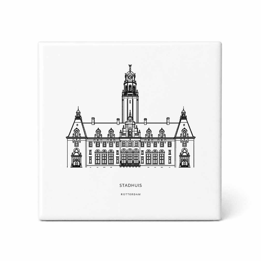 Stadhuis tegeltje – Rotterdam
