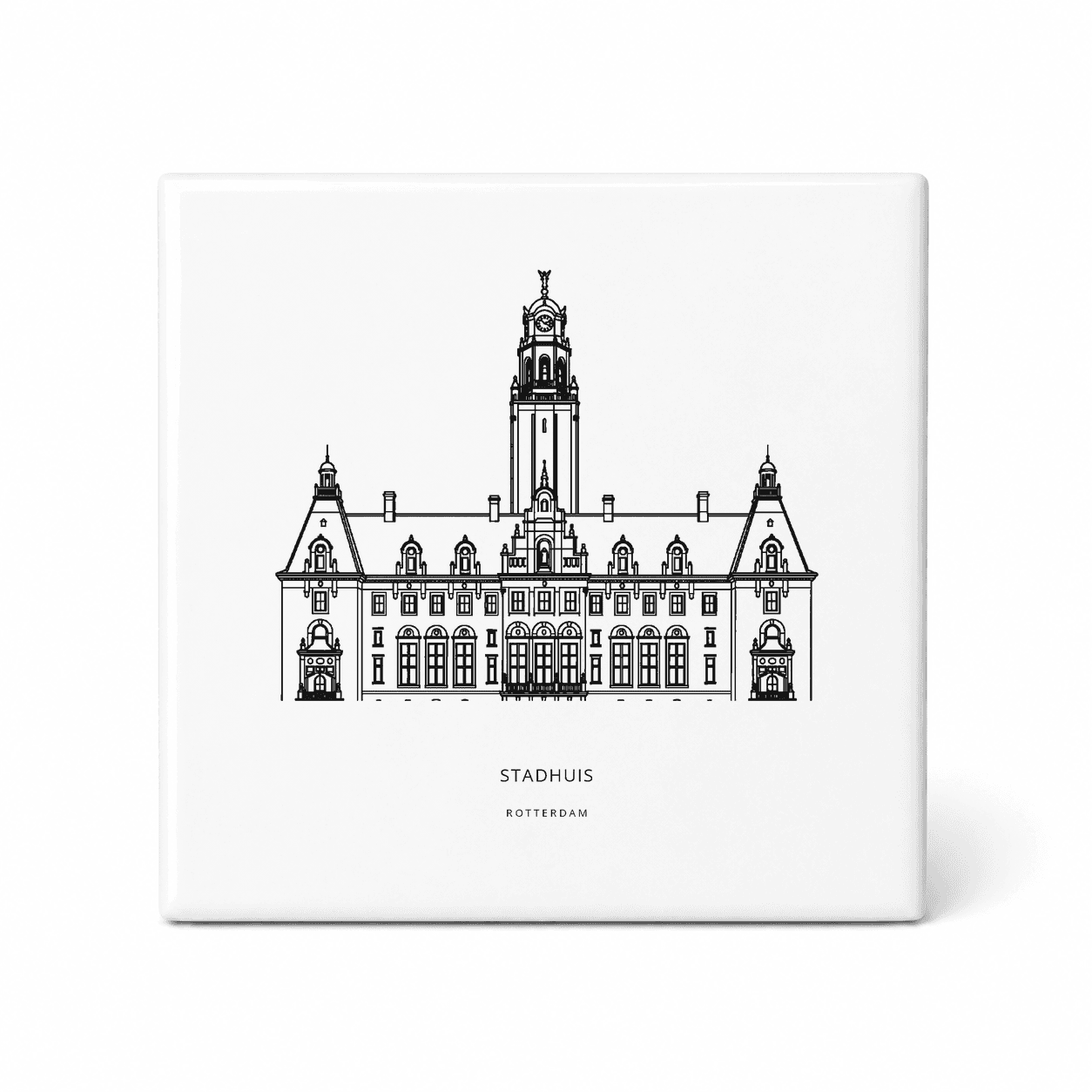 Stadhuis tegeltje – Rotterdam