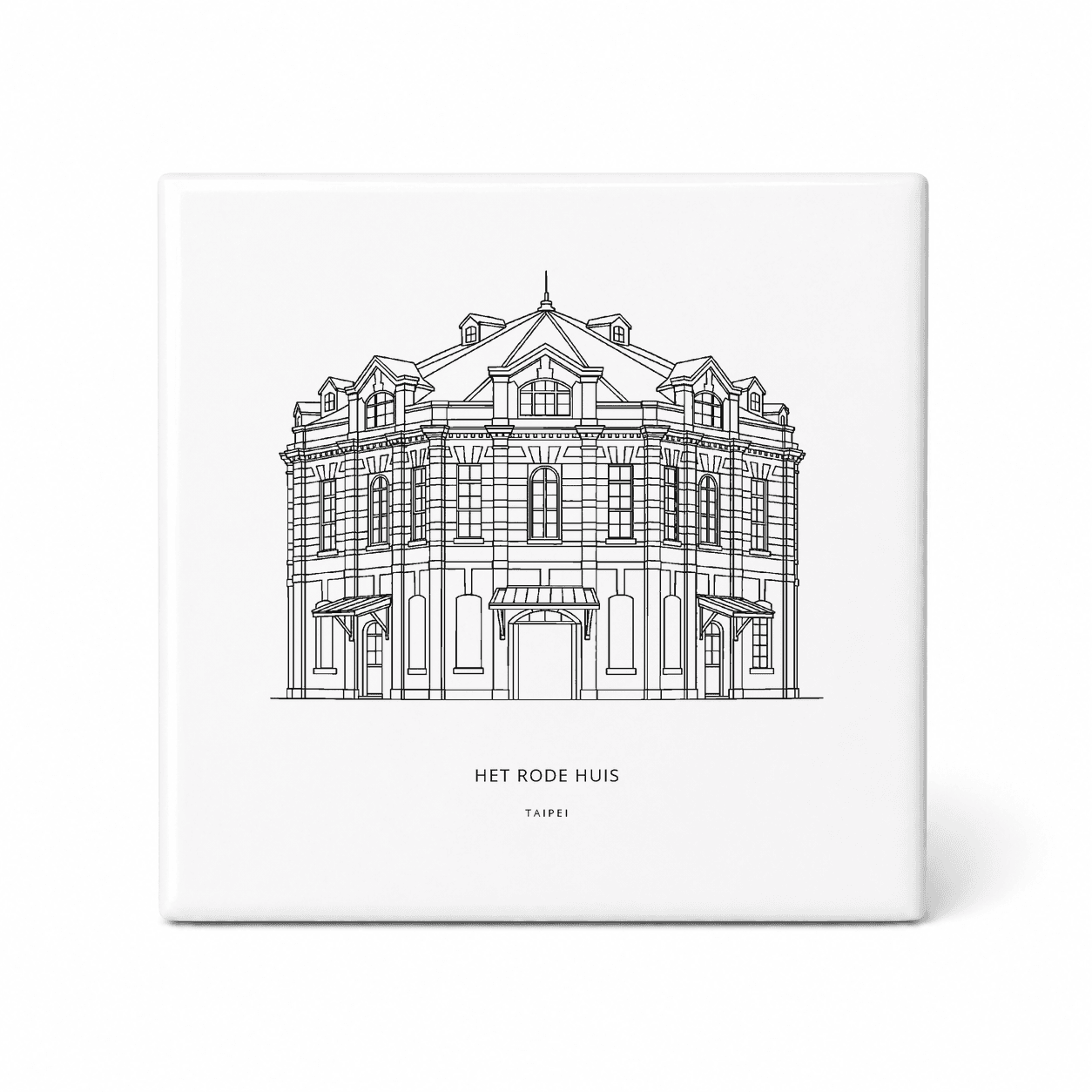 Het Rode Huis tegeltje – Taipei