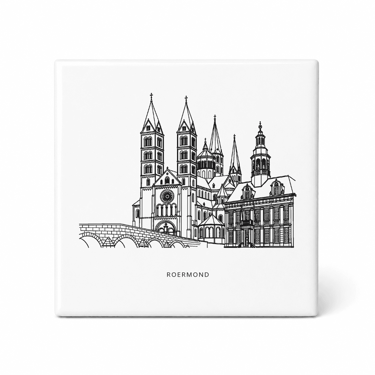 Roermond stadsbeeld tegeltje