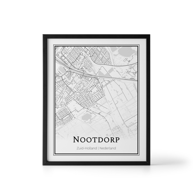 Plattegrond Nootdorp poster - Where It Happened