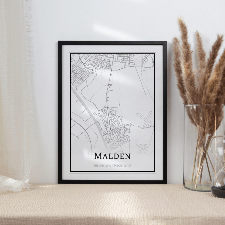 Plattegrond Malden poster Where It Happened