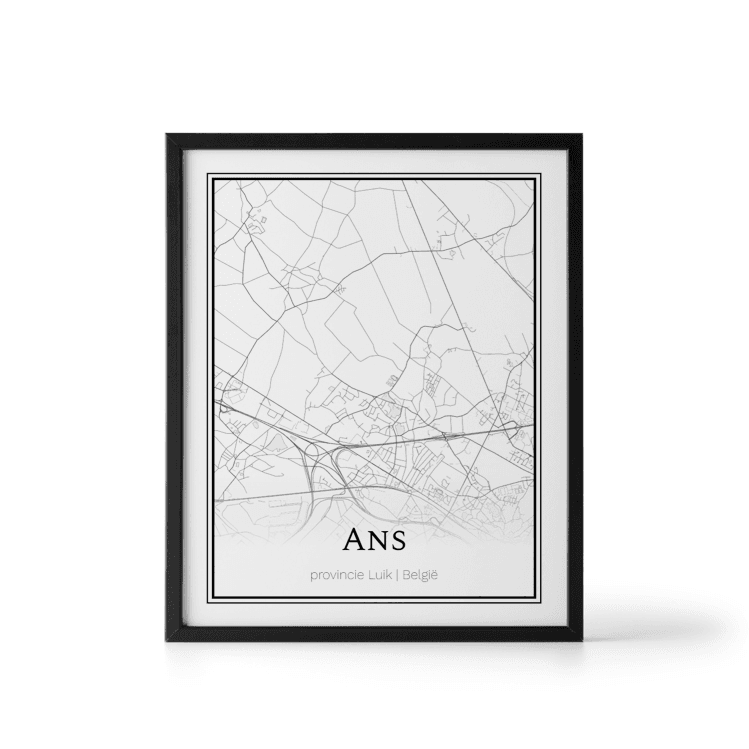 Plattegrond Ans poster