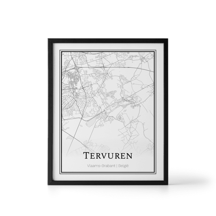 Plattegrond Tervuren poster