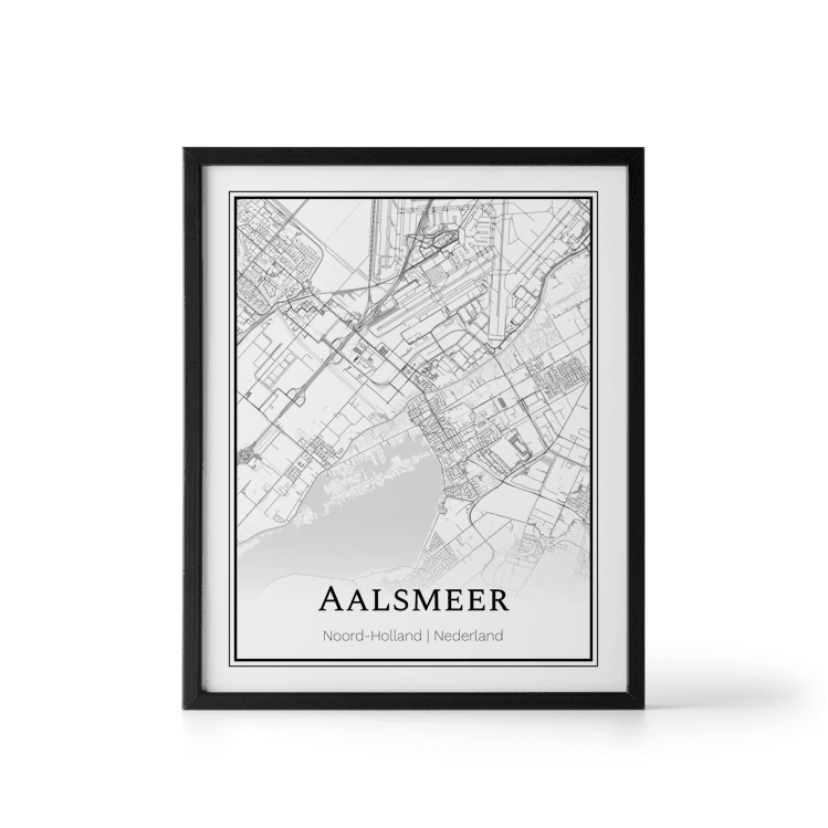 Plattegrond Aalsmeer poster