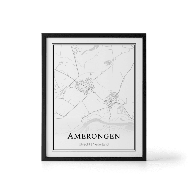 Plattegrond Amerongen poster