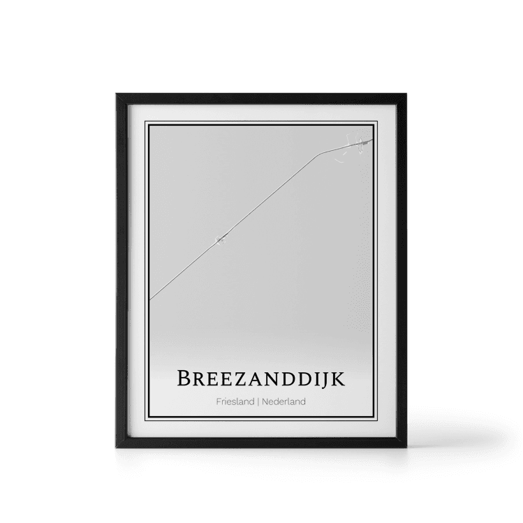 Plattegrond Breezanddijk poster
