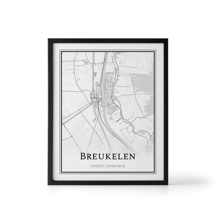 Plattegrond Breukelen poster