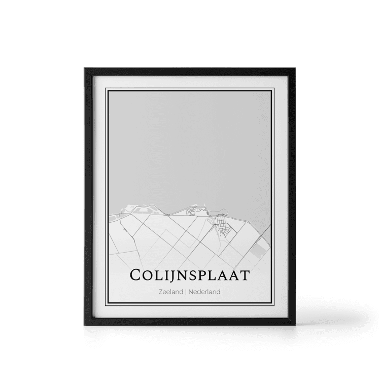 Plattegrond Colijnsplaat poster