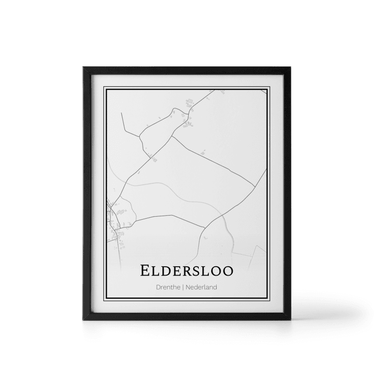 Plattegrond Eldersloo poster