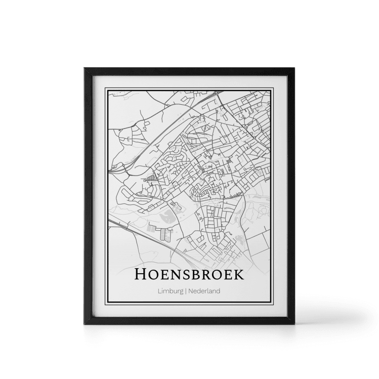 Plattegrond Hoensbroek poster