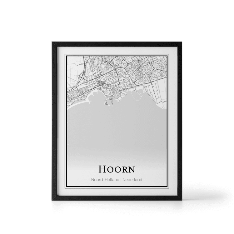 Plattegrond Hoorn poster