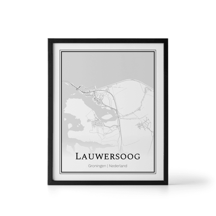 Plattegrond Lauwersoog poster