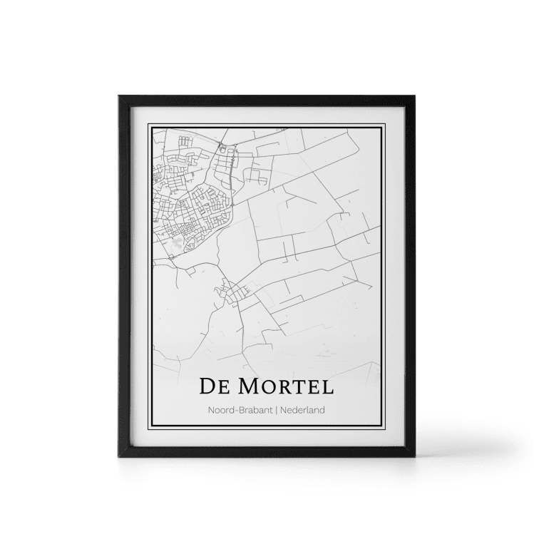 Plattegrond De Mortel poster