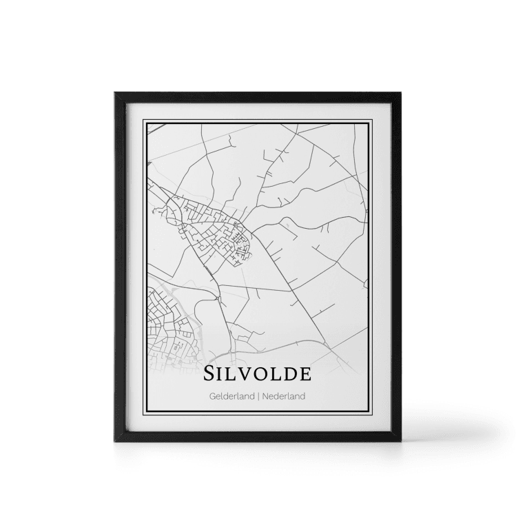 Plattegrond Silvolde poster