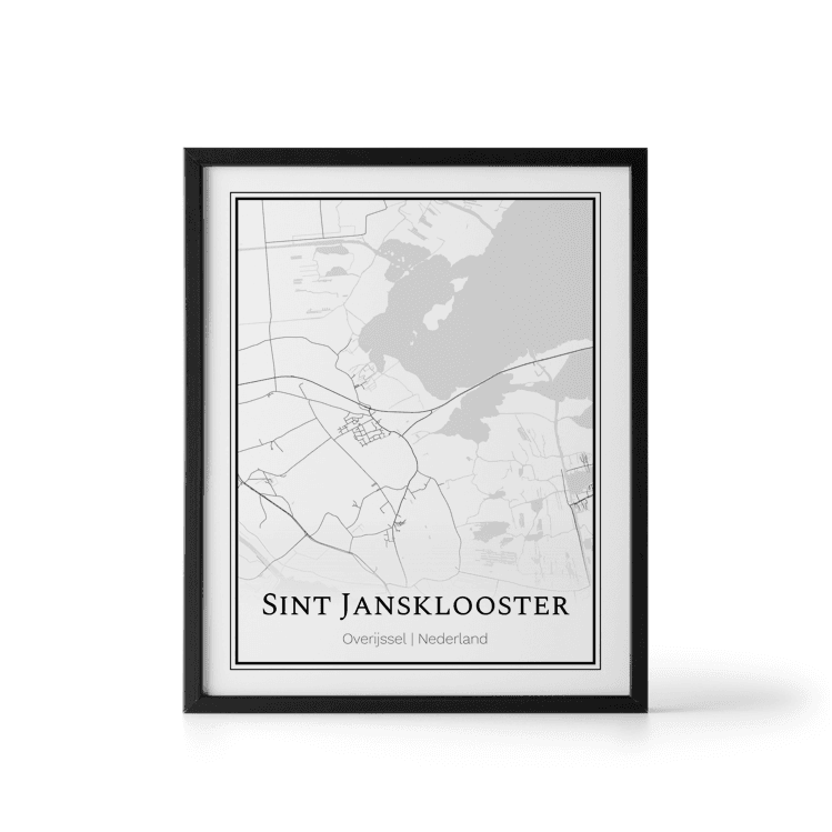 Plattegrond Sint Jansklooster poster