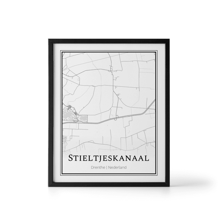 Plattegrond Stieltjeskanaal poster