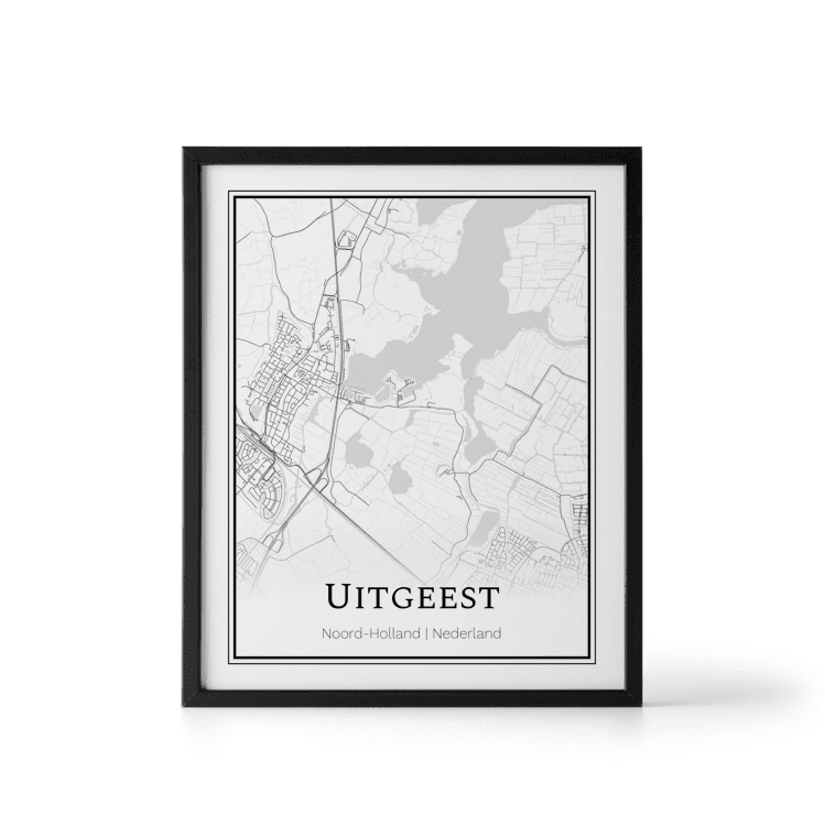 Plattegrond Uitgeest poster