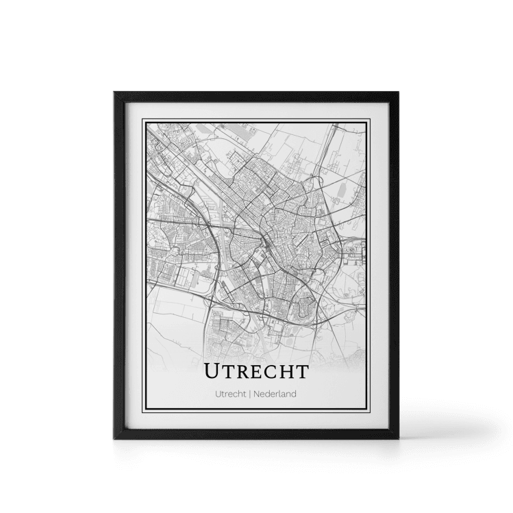 Plattegrond Utrecht poster