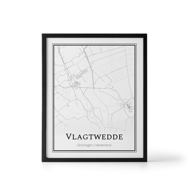 Plattegrond Vlagtwedde poster