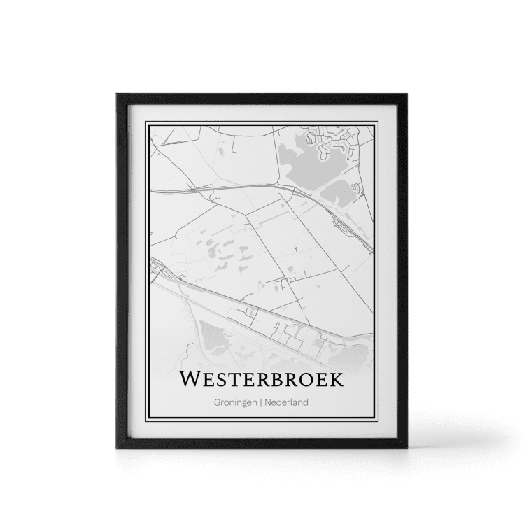 Plattegrond Westerbroek poster