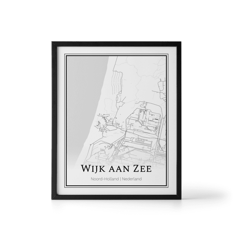 Plattegrond Wijk aan Zee poster