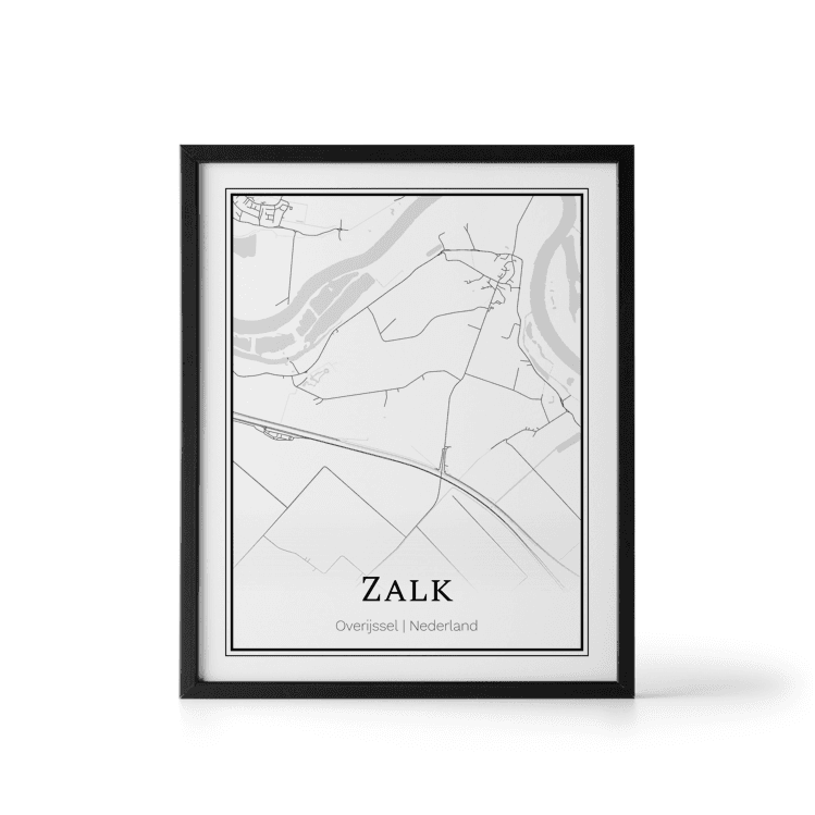 Plattegrond Zalk poster
