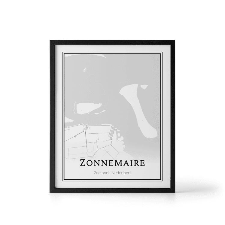 Plattegrond Zonnemaire poster