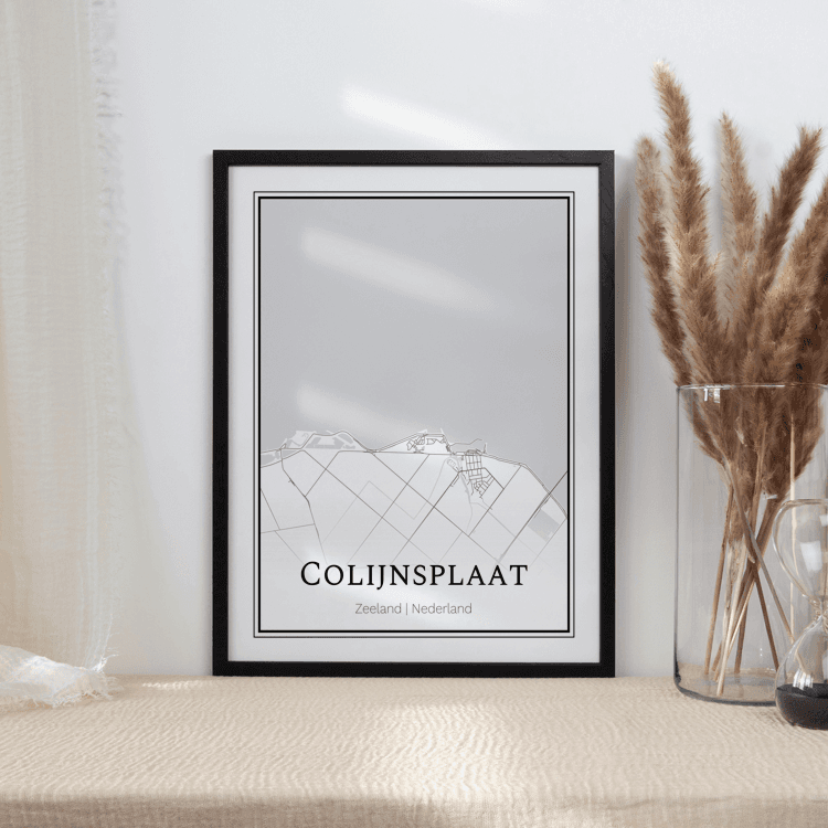 Plattegrond Colijnsplaat poster 2