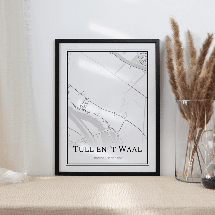Plattegrond Tull en 't Waal poster 2