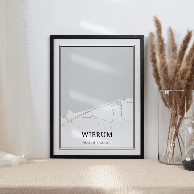 Plattegrond Wierum poster 2