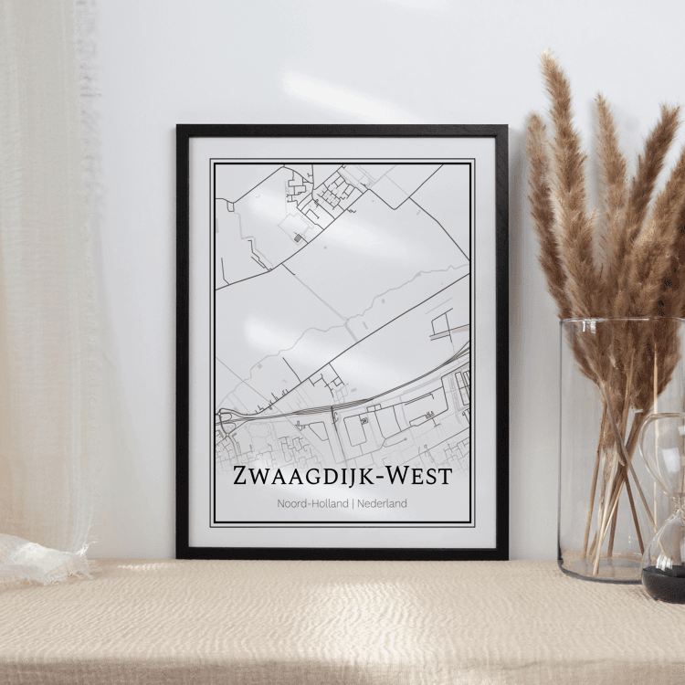 Plattegrond Zwaagdijk-West poster 2