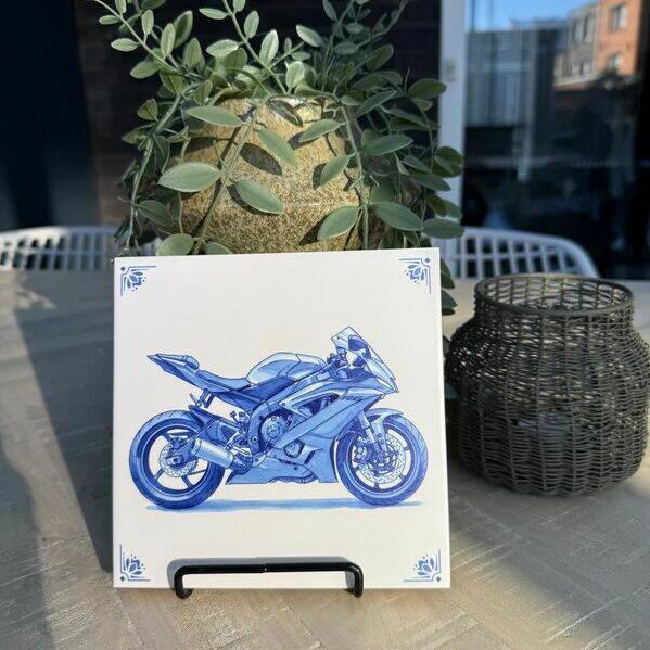 Gepersonaliseerd Delfts blauw tegeltje 7