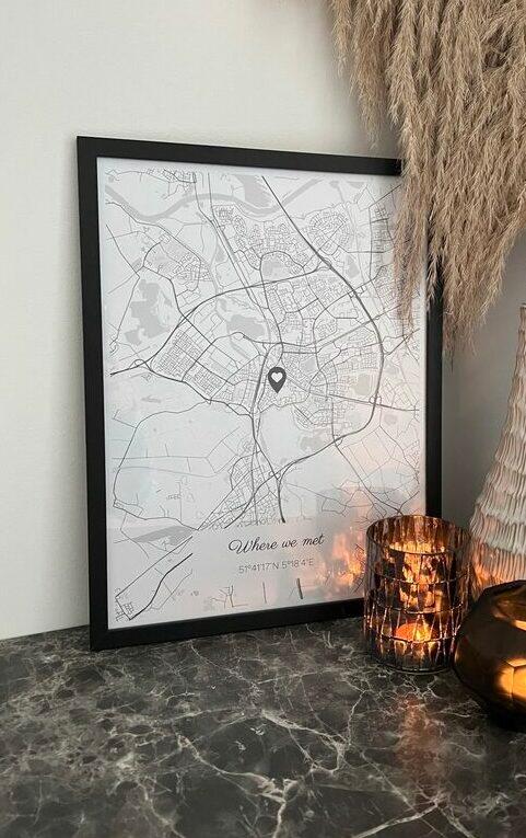 Kaartposter where we met