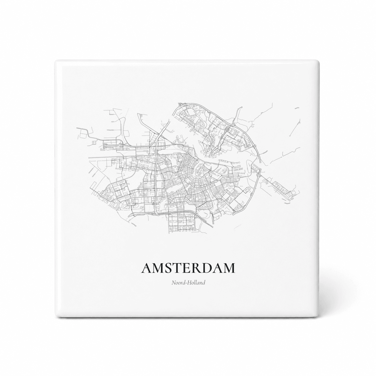Kaarttegeltje Amsterdam – kaartportret 2