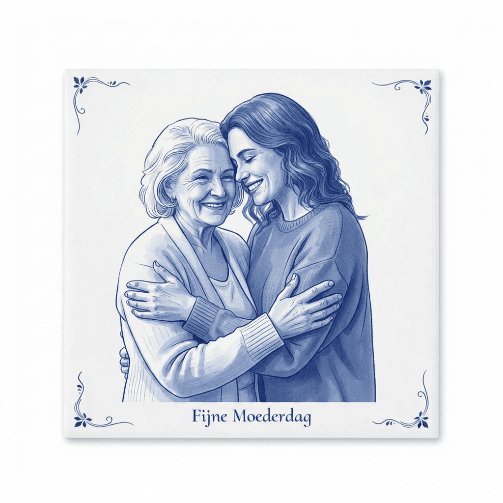 Moederdag tegeltje voor oma