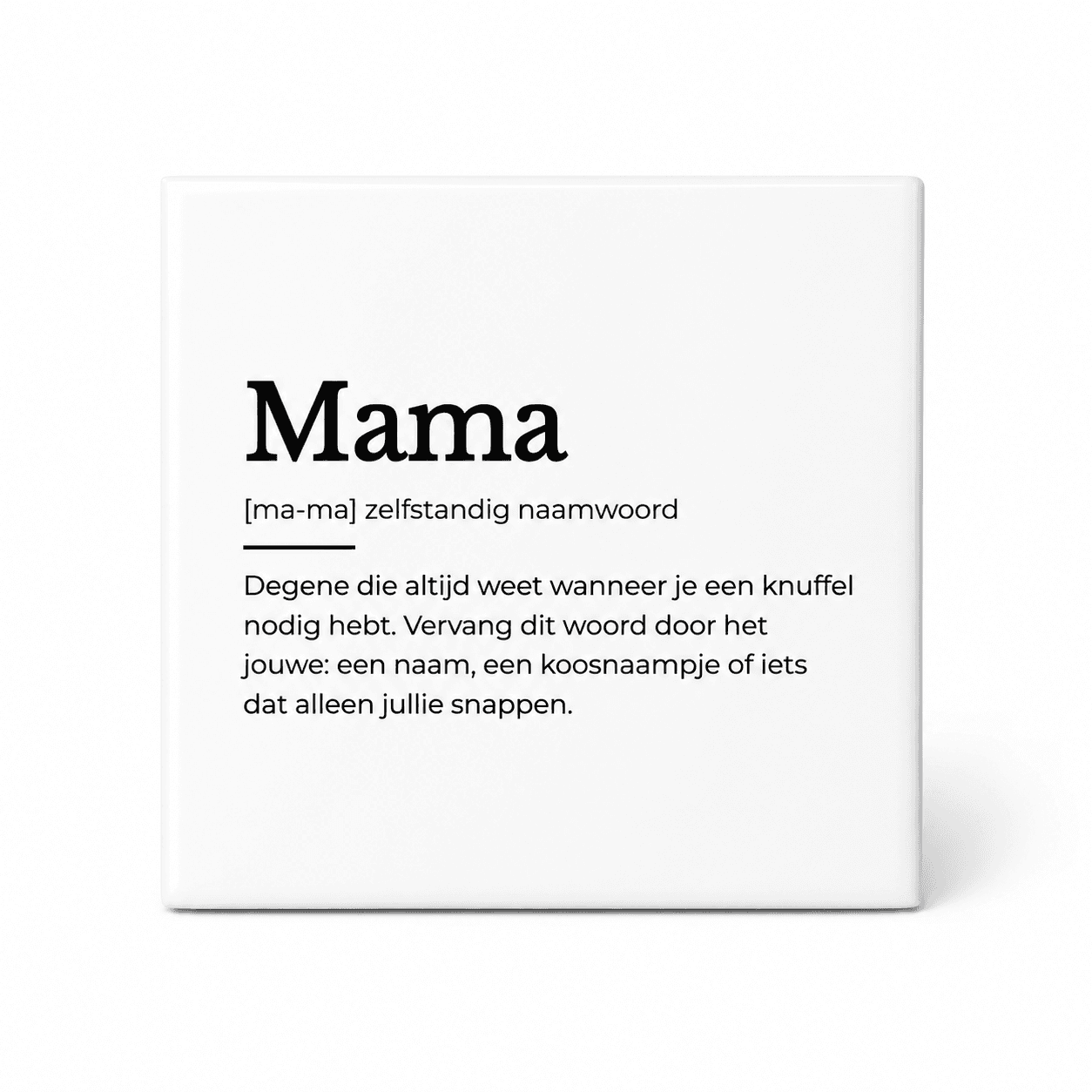 Gepersonaliseerd woordenboek tegeltje