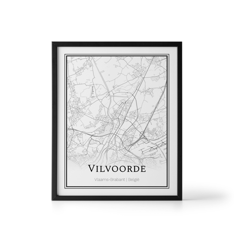 Plattegrond Vilvoorde poster Where It Happened