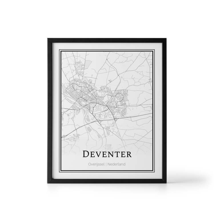 Plattegrond Deventer poster Where It Happened