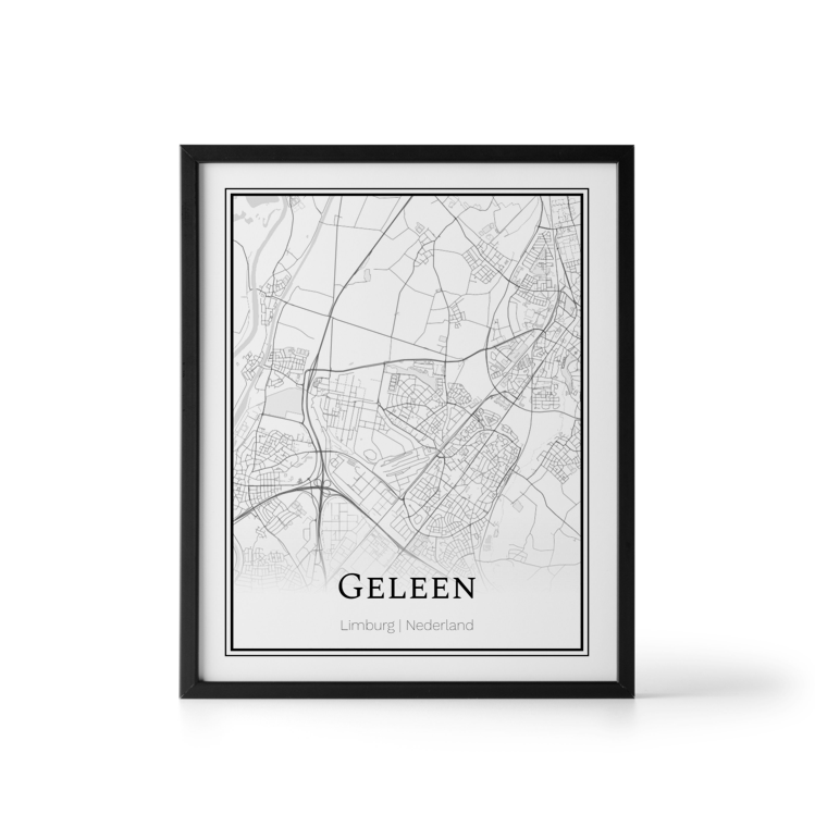 Plattegrond Geleen poster - Where It Happened