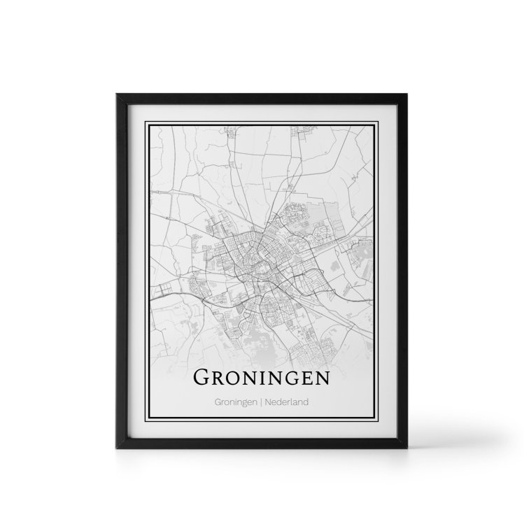Plattegrond Groningen poster Where It Happened
