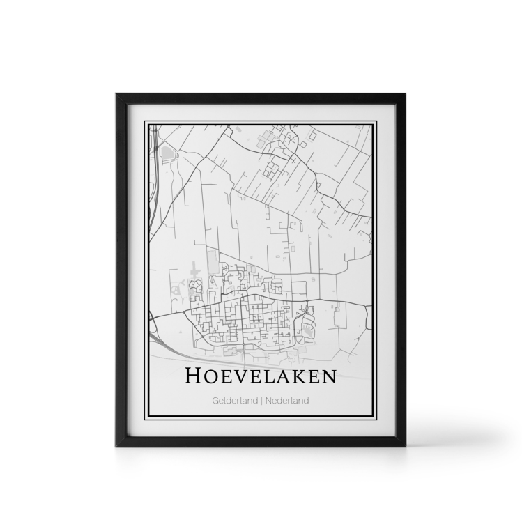 Plattegrond Hoevelaken poster Where It Happened