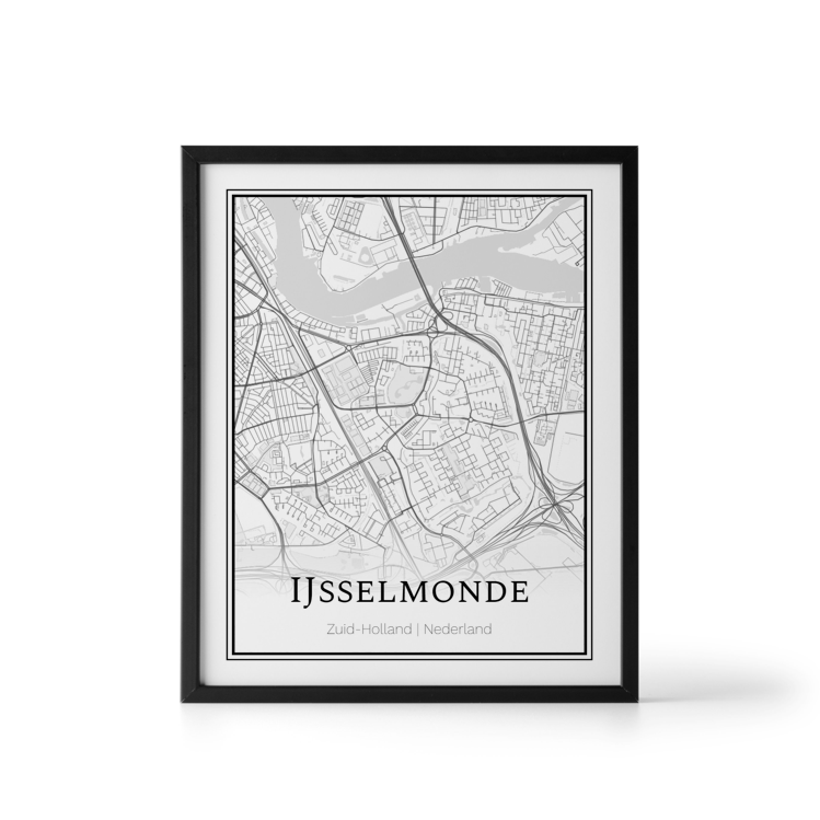 Plattegrond Ijsselmonde Poster Where It Happened