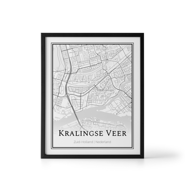 Plattegrond Kralingse Veer poster - Where It Happened