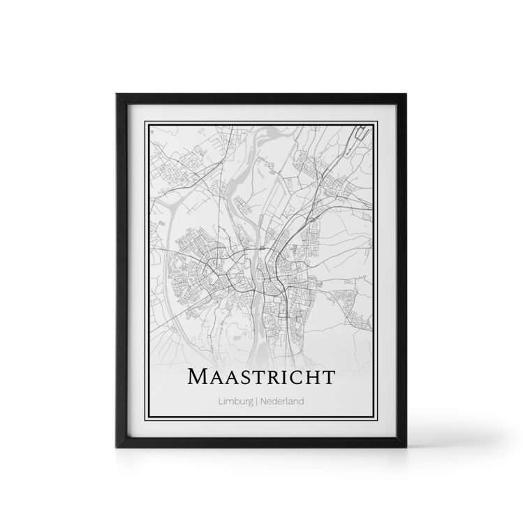 Plattegrond Maastricht poster Where It Happened