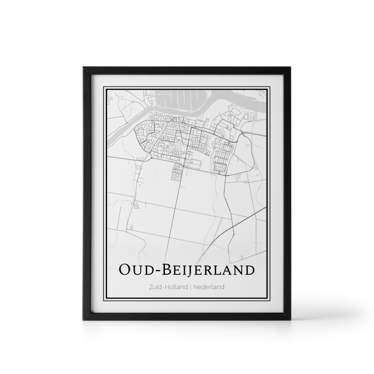 Plattegrond OudBeijerland poster Where It Happened